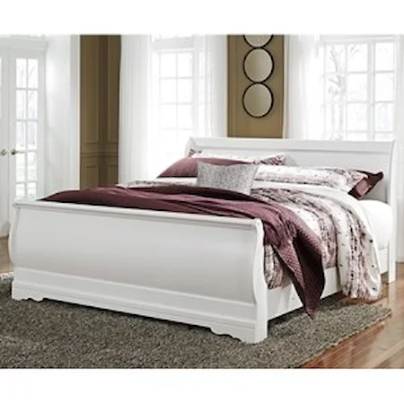 King Louis Philippe Sleigh Bed
